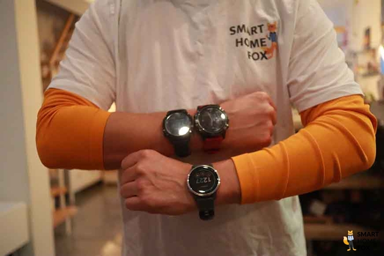 Смарт-часы Garmin Fenix 7S Solar серые с черным ремешком